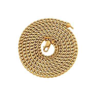 10K Yellow Solid Gold Mens Franco Chain 2.75 mm
